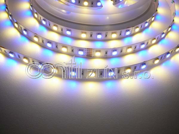 LED PÁSEK 24V, 14,4W, RGB+CW INTERIÉR