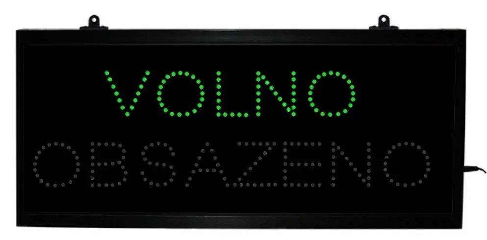 Info panel - VOLNO OBSAZENO 900x400x40mm