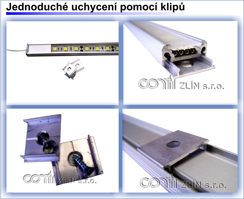 LED DOTYKOVÉ SVÍTIDLO SE STMÍVÁNÍM 24V - varianty 6W až 27W