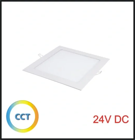 LED PANEL 24V, 12W, CCT, 174x174mm - vestavný