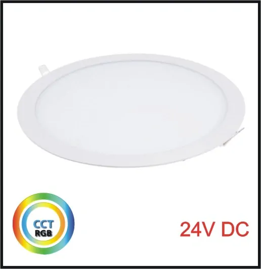 LED PANEL 24V, 36W, RGBCCT,R300mm- vestavný, WHITE