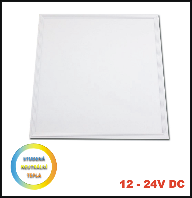 LED PANEL 40W 59,5 x 59,5 cm, 12-24V DC