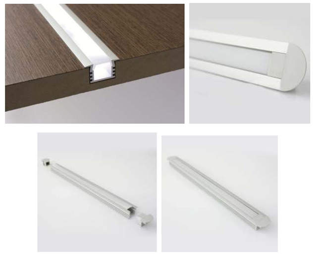 LED profil - CONTI PDS4-K anodizovaný