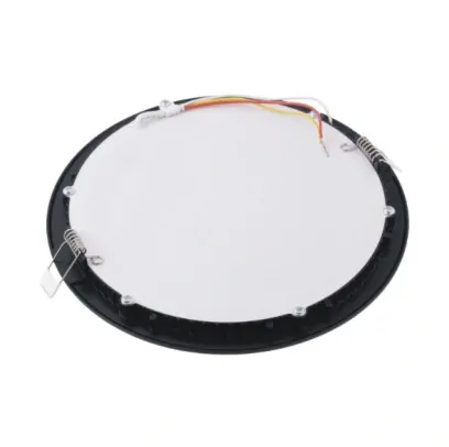 LED panel 24V 18W CCT, R225mm - vestavný BLACK