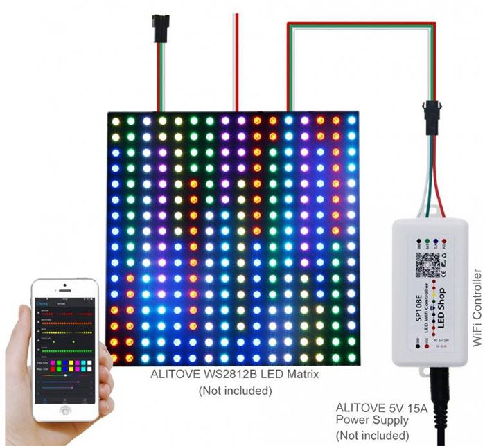 Wifi ovladač pro digitální LED pásek RGB