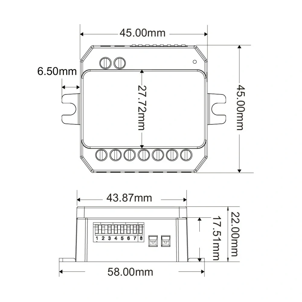 Stmívač dimLED M4D1K DALI 0/1-10V Triak