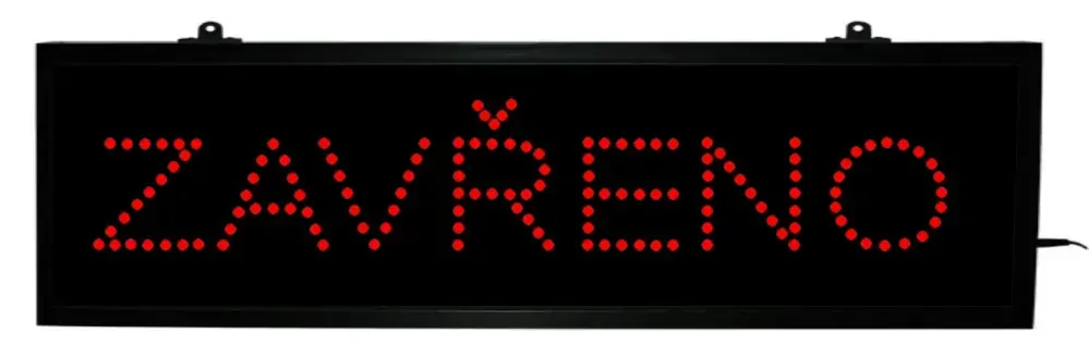 Info panel OTEVŘENO ZAVŘENO 900x400x40mm