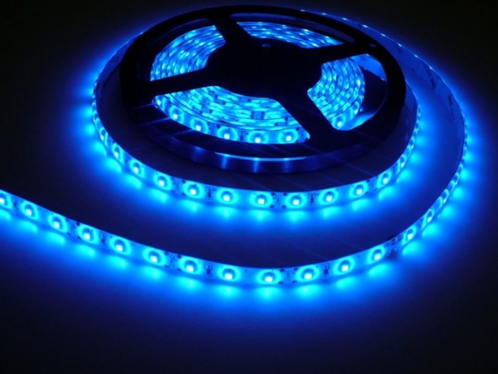 LED PÁSEK 12V, 4,8W, 60LED/m MODRÝ - VODĚODOLNÝ