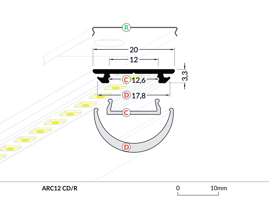 LED PROFIL CONTI TUBE
