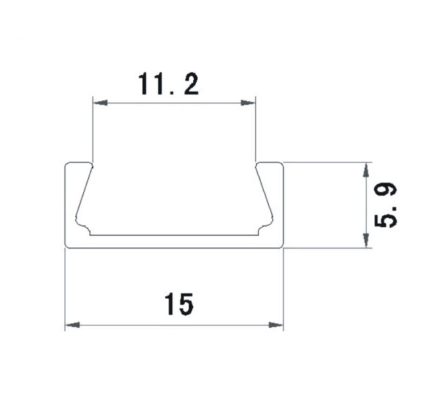 LED profil Mikro černý