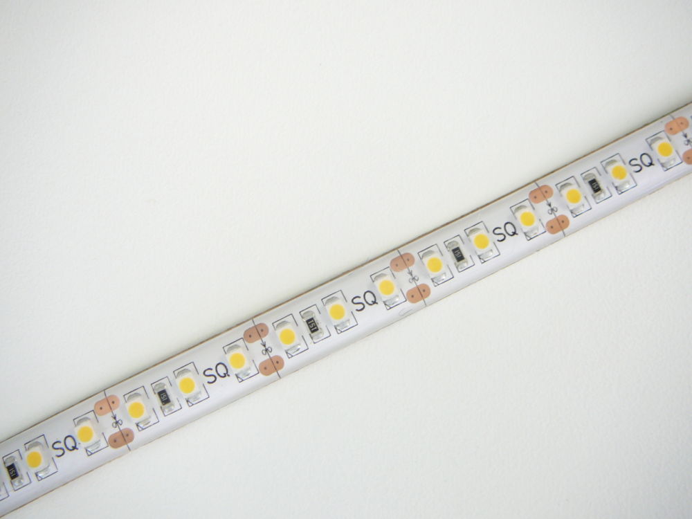 LED PÁSEK 12V, 9,6W, 120LED/m TEPLÁ BÍLÁ - VODĚODOLNÝ 