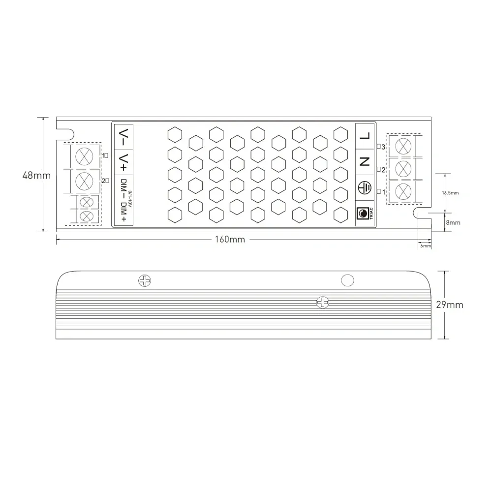 LED zdroj 12V 100W zdroj DIM20-12-100