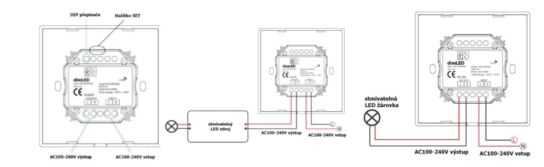 Stmívač dimLED OV TRIAK 240W