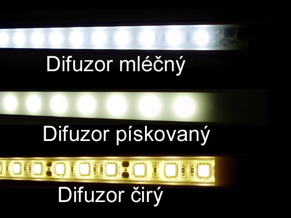 LED dotykové svítidlo se stmíváním-dvouřadé 100cm, 28,8W