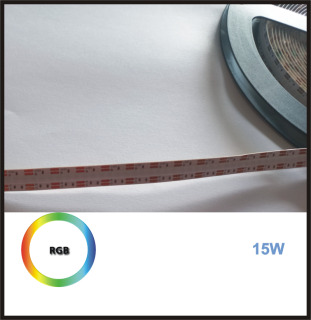 LED PÁSEK COB 12V, 15W, RGB 